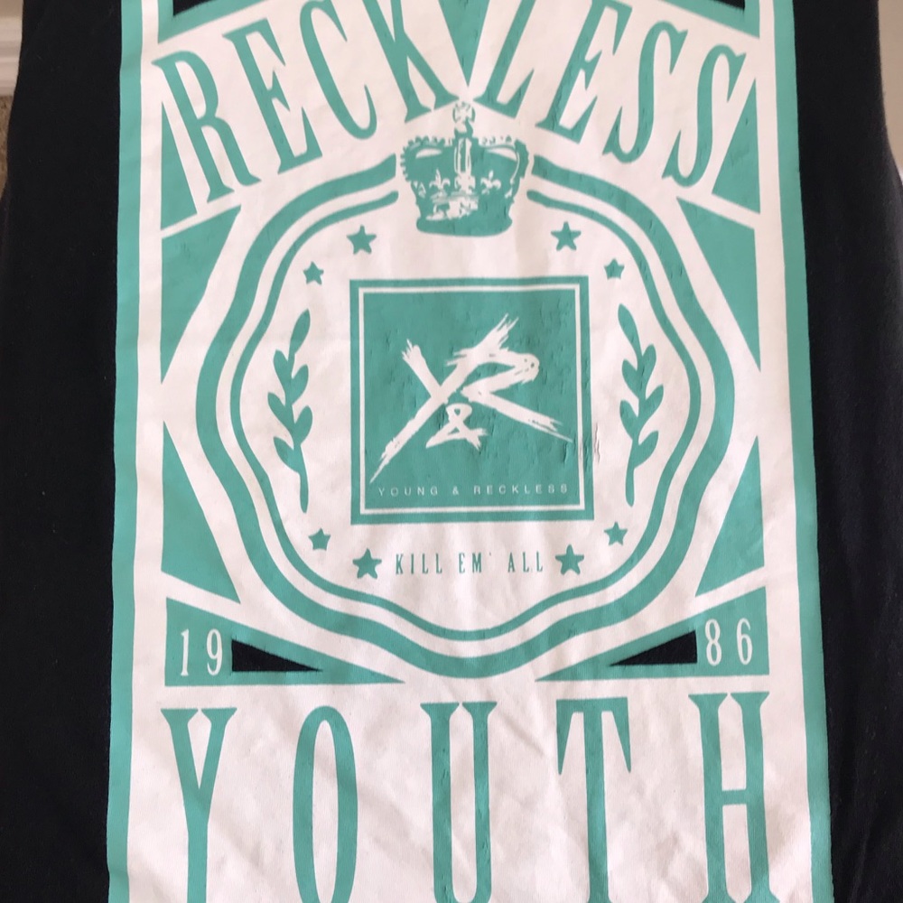 Young & Reckless “Reckless Youth” T-Shirt sz M